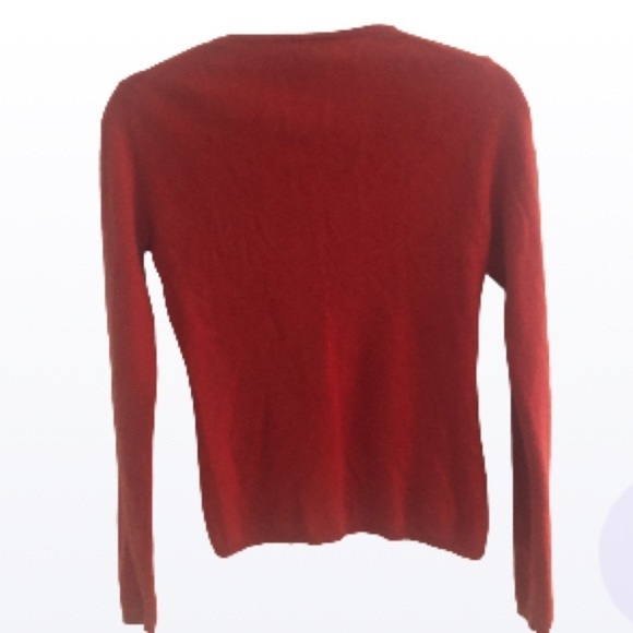 PURE  Cashmere V Neck Pullover Sweater size small - Picture 2 of 13